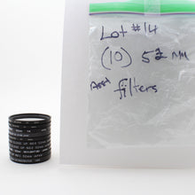 * USED * Lot #14 (10) 52mm  Lens Filters