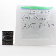 * USED * Lot #19 (10) 55mm  Lens Filters
