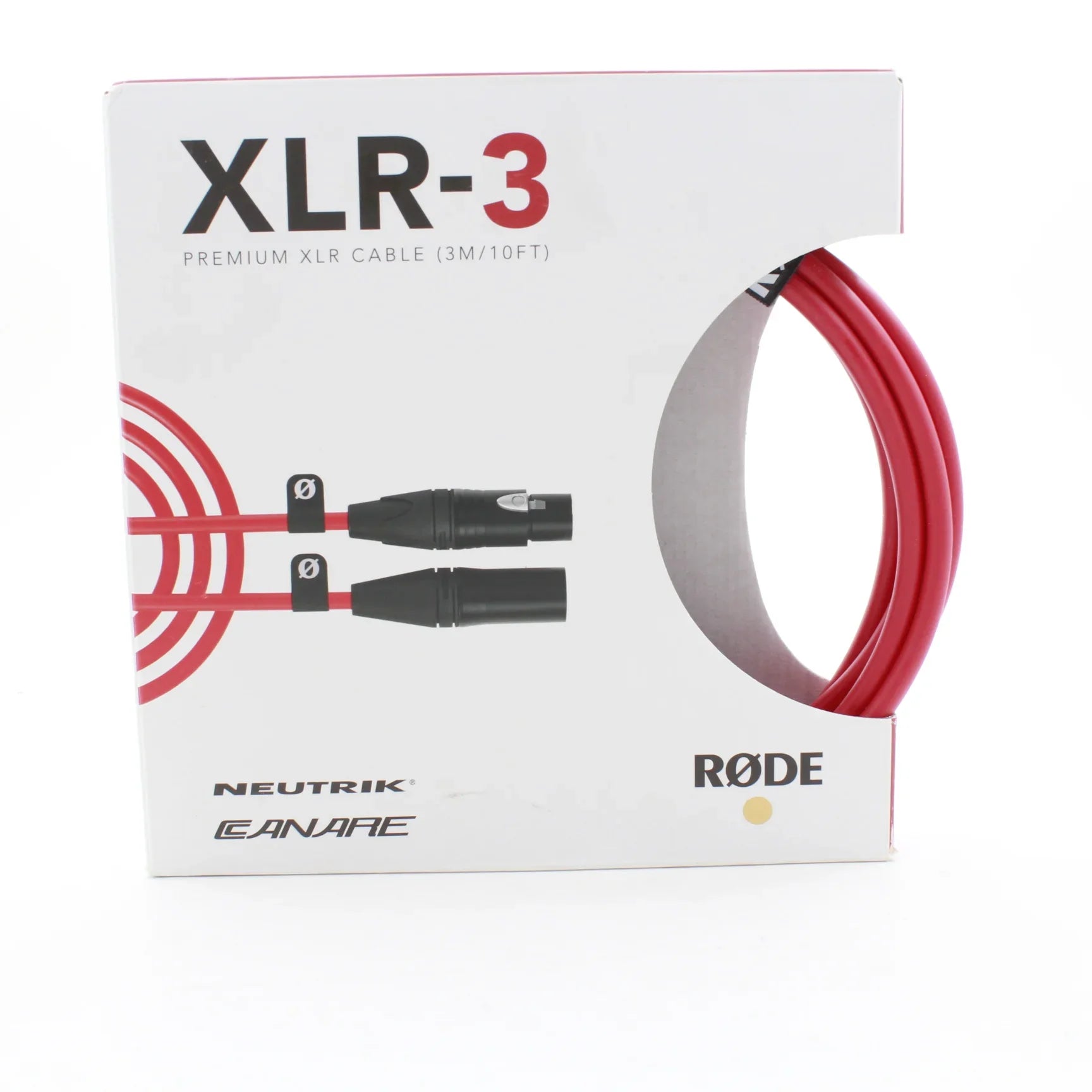 * OPEN BOX EXCELLENT * RODE XLR Male to Female Cable - 9.8' (Red) at PROCAM | procam.com