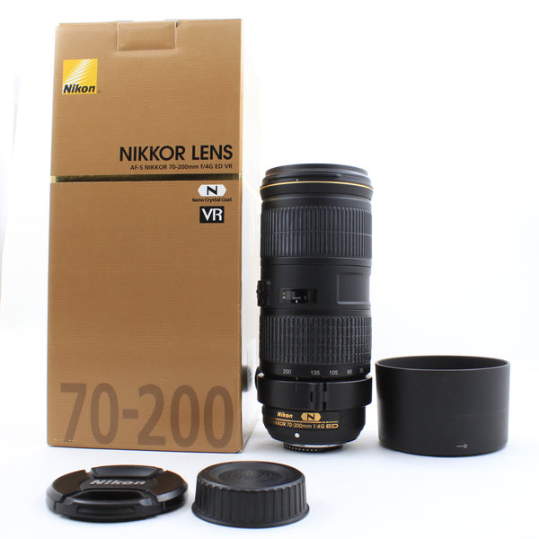 * USED * Nikon AF-S Nikkor 70-200mm f/4G ED VR Lens Boxed
