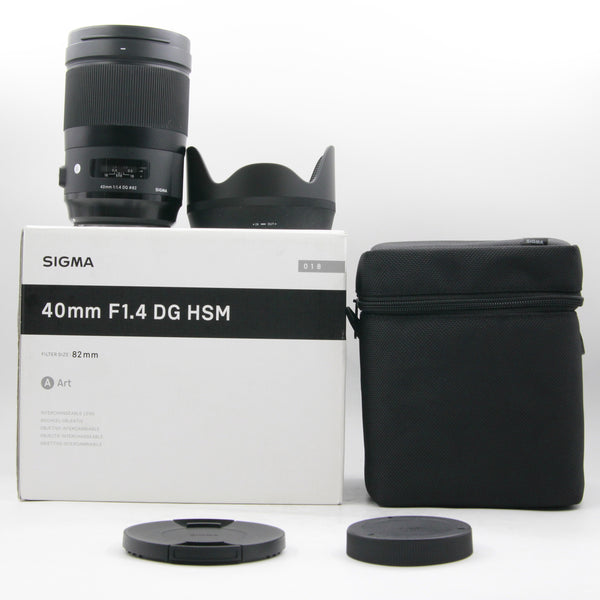 *** USED *** Sigma Art 40mm f/1.4 DG HSM Lens Canon EF Mount Boxed