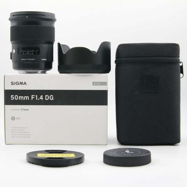 *** USED *** Sigma Art 50mm f/1.4 DG HSM Lens Canon EF Mount Boxed