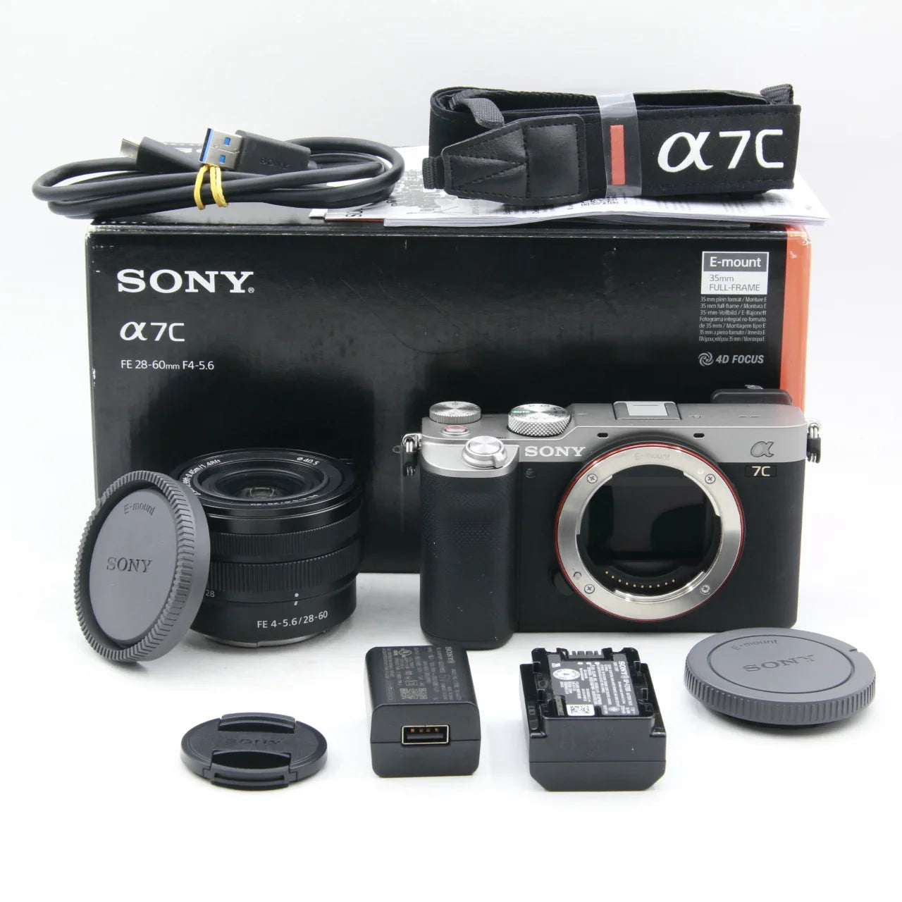 * OPEN BOX EXCELLENT * Sony Alpha a7C Mirrorless Digital Camera with FE 28-60mm f/4-5.6 Lens (Silver) at PROCAM | procam.com