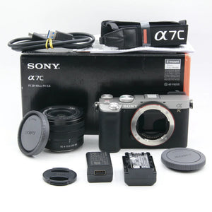 * OPEN BOX EXCELLENT * Sony Alpha a7C Mirrorless Digital Camera with FE 28-60mm f/4-5.6 Lens (Silver) at PROCAM | procam.com