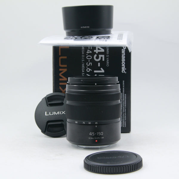 *** OPEN BOX EXCELLENT *** Panasonic Lumix G Vario 45-150mm f/4-5.6 ASPH. MEGA O.I.S. Lens (Matte Black)