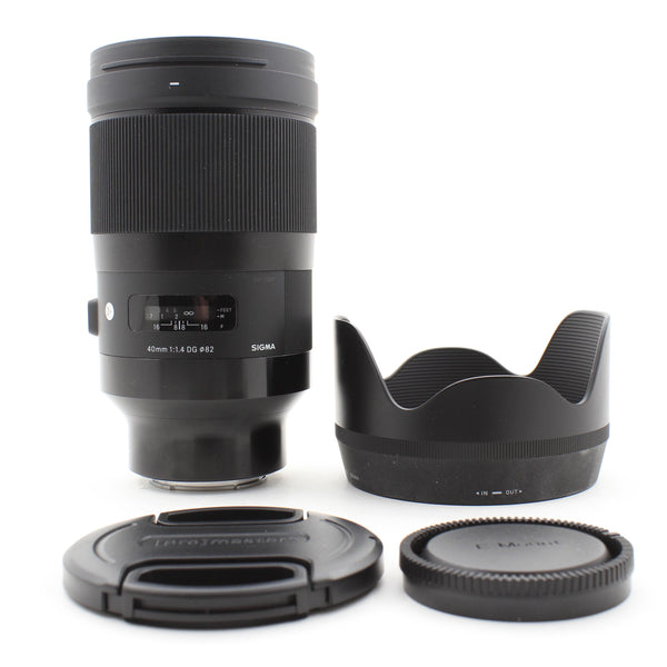 * USED * Sigma 40mm f/1.4 DG Lens Sony FE Mount
