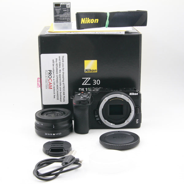 *** OPEN BOX EXCELLENT *** Nikon Z 30 Mirrorless Camera with 16-50mm Lens