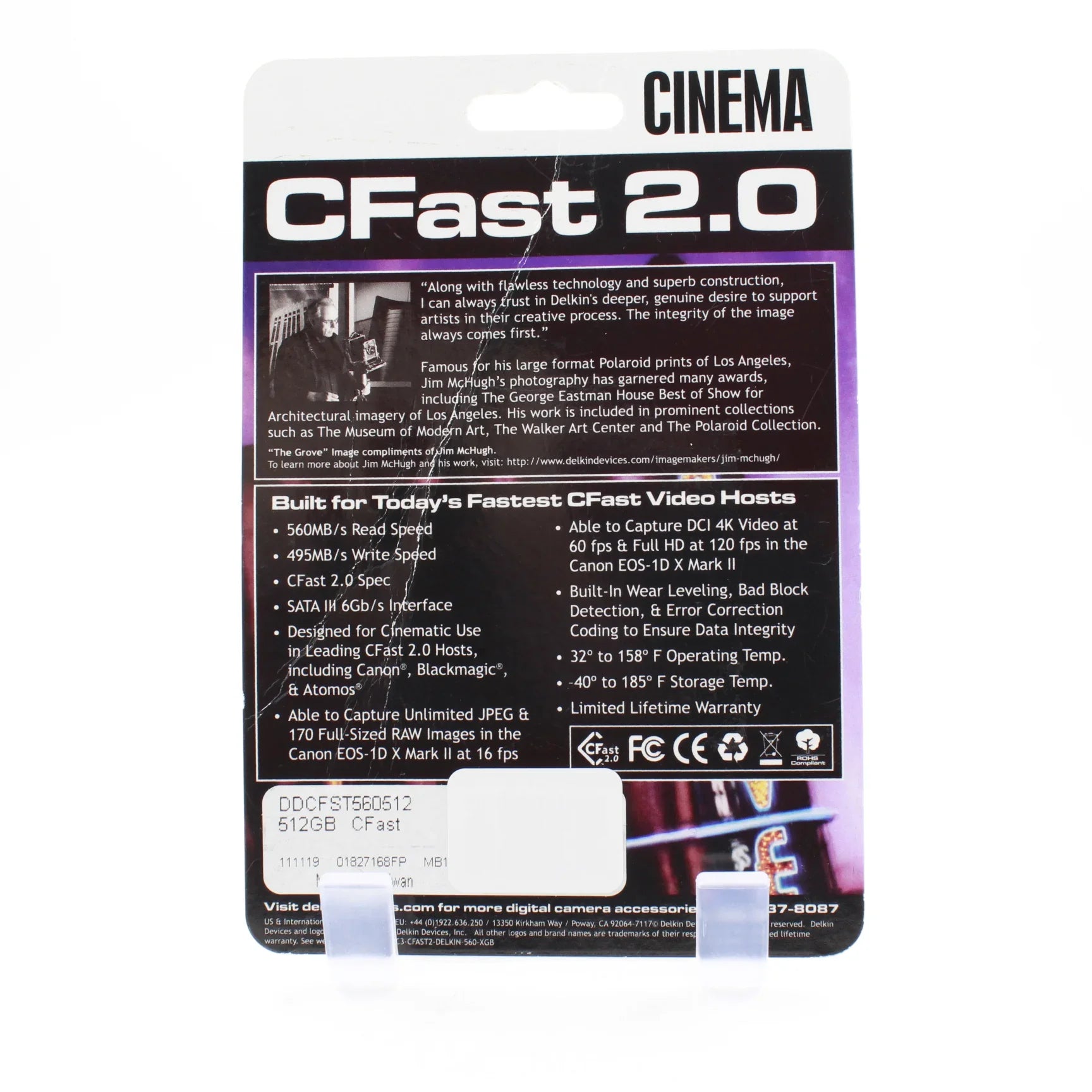 * OPEN BOX EXCELLENT * Delkin Devices CFast 2.0 Cinema Memory Card - 512GB at PROCAM | procam.com