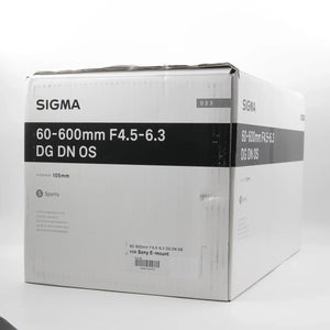 * OPEN BOX EXCELLENT * Sigma 60-600mm f/4.5-6.3 DG DN OS Sports Lens for Sony E at PROCAM | procam.com