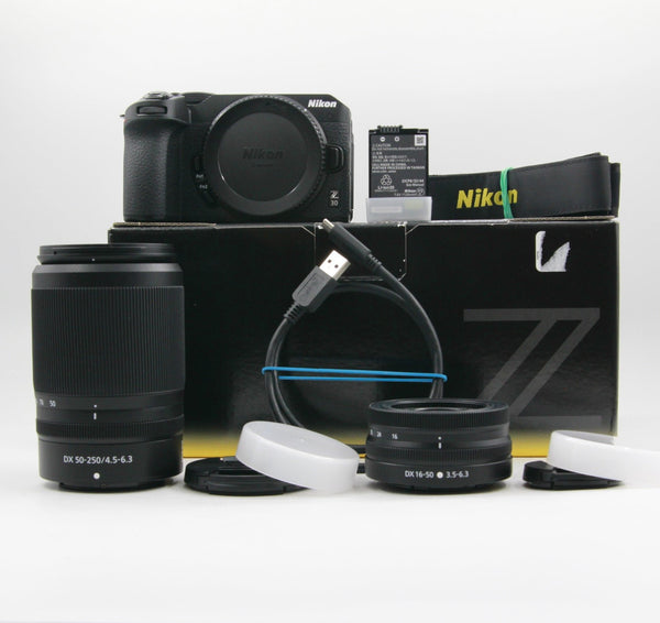 * OPEN BOX EXCELLENT * Nikon Z 30 Mirrorless Camera with 16-50mm and 50-250mm Lenses