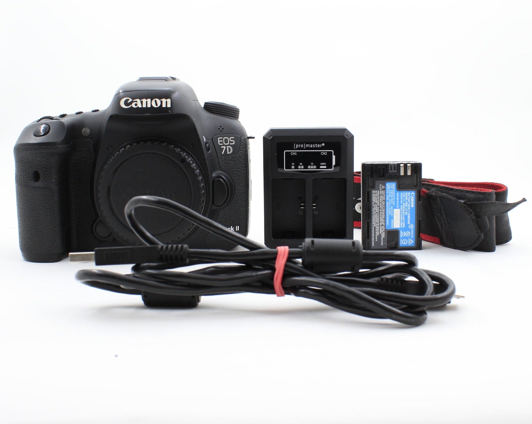 * USED * Canon 7D Mark II DSLR Camera Body Only SHUTTER 164227