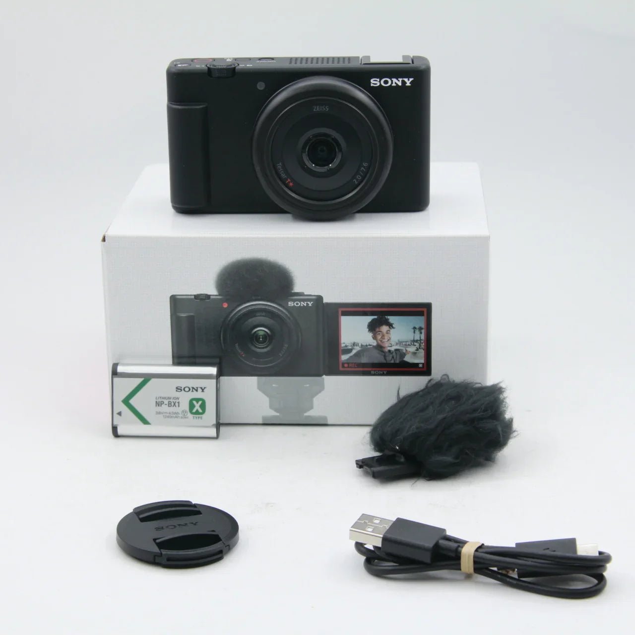 * OPEN BOX EXCELLENT * Sony ZV-1F Vlogging Camera (Black) at PROCAM | procam.com