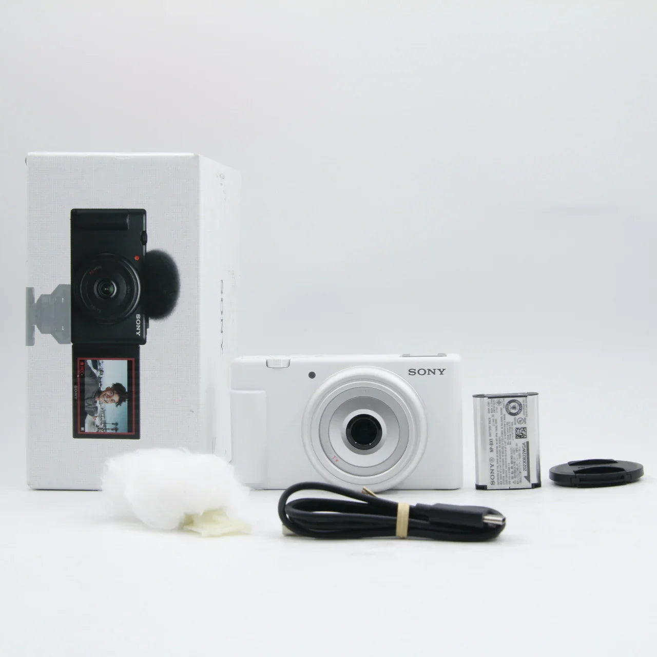 * OPEN BOX GOOD * Sony ZV-1F Vlogging Camera (White) at PROCAM | procam.com