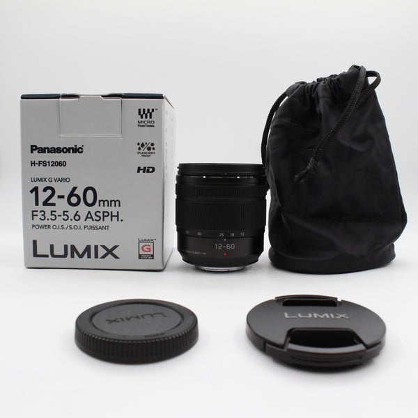 *** USED *** Panasonic Lumix G Vario 12-60mm f/3.5-5.6 ASPH Power OIS Lens Boxed