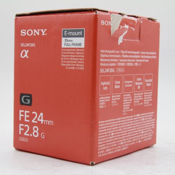 *** OPEN BOX GOOD *** Sony FE 24mm f/2.8 G Lens