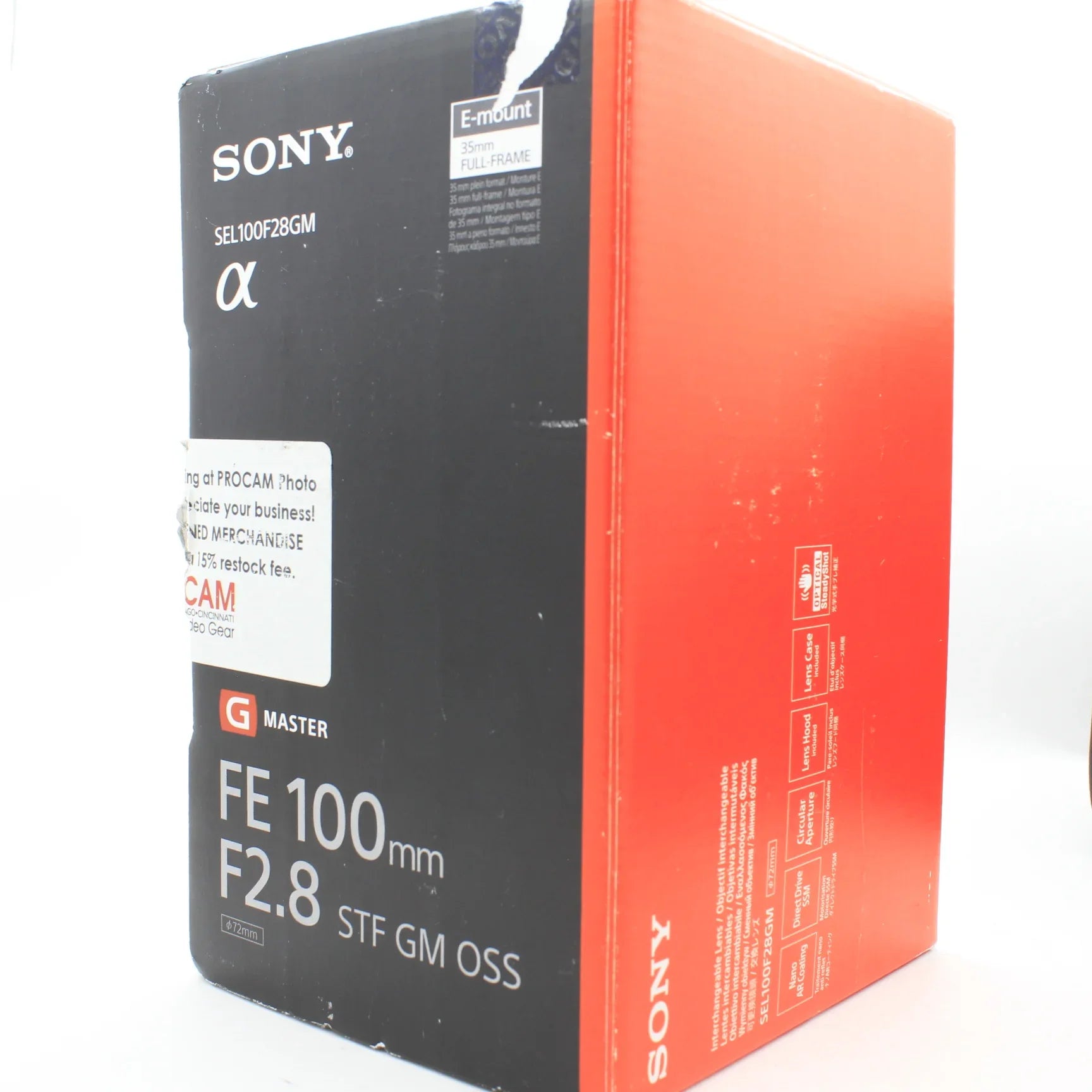 * OPEN BOX EXCELLENT * Sony FE 100mm f/2.8 STF GM OSS Lens at PROCAM | procam.com
