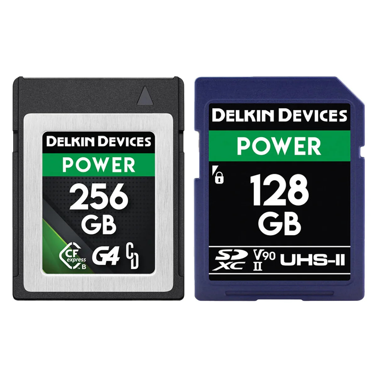 Delkin Devices 256GB POWER CFexpress Type B G4 & 128GB POWER UHS-II (V90) SDXC Memory Cards Bundle at PROCAM | procam.com