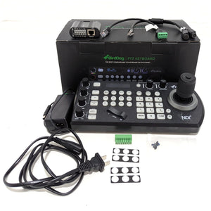 * DEMO * BirdDog Eyes P200 1080p Full NDI PTZ Camera (White) with PTZ Keyboard at PROCAM | procam.com