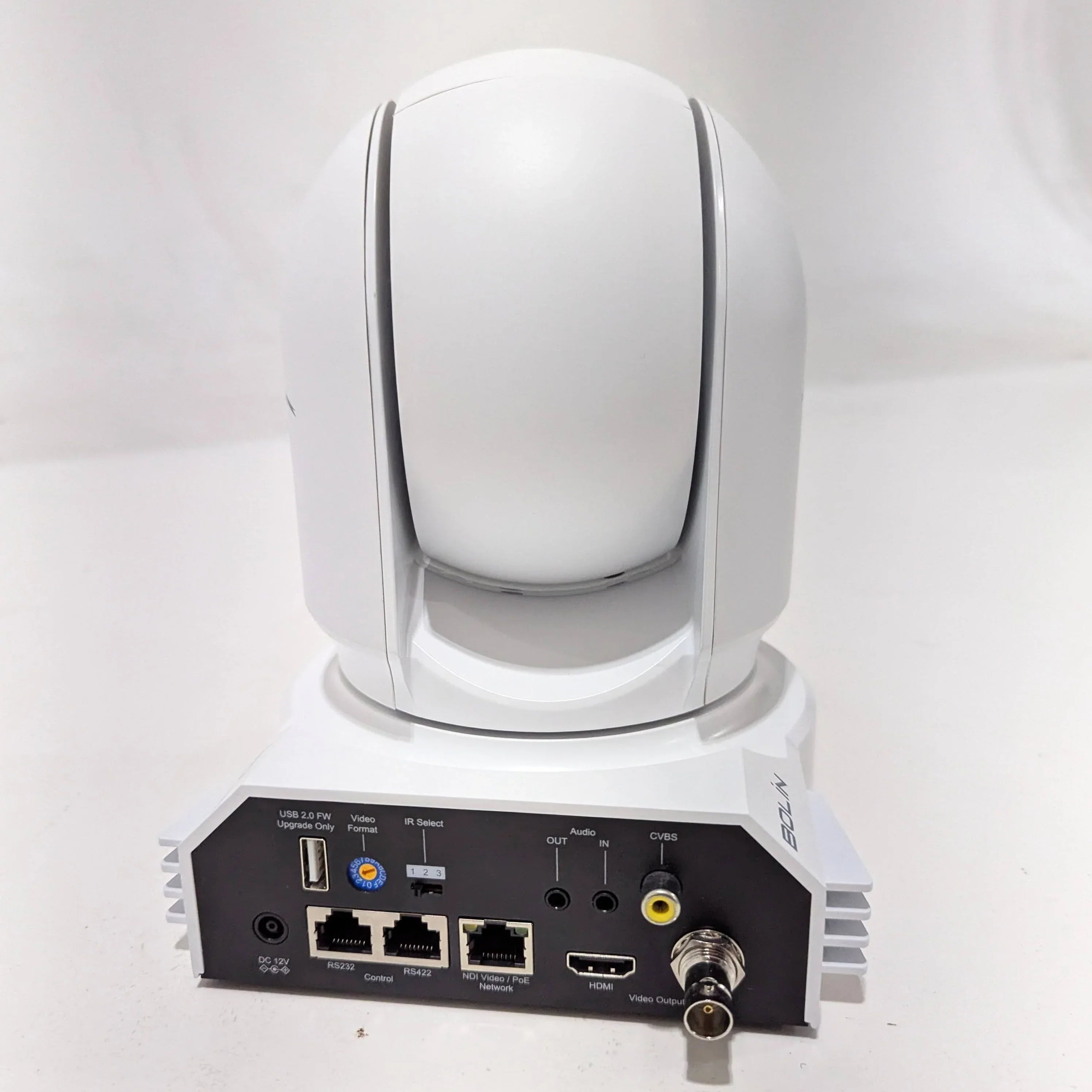 * DEMO * BirdDog Eyes P200 1080p Full NDI PTZ Camera (White) with PTZ Keyboard at PROCAM | procam.com