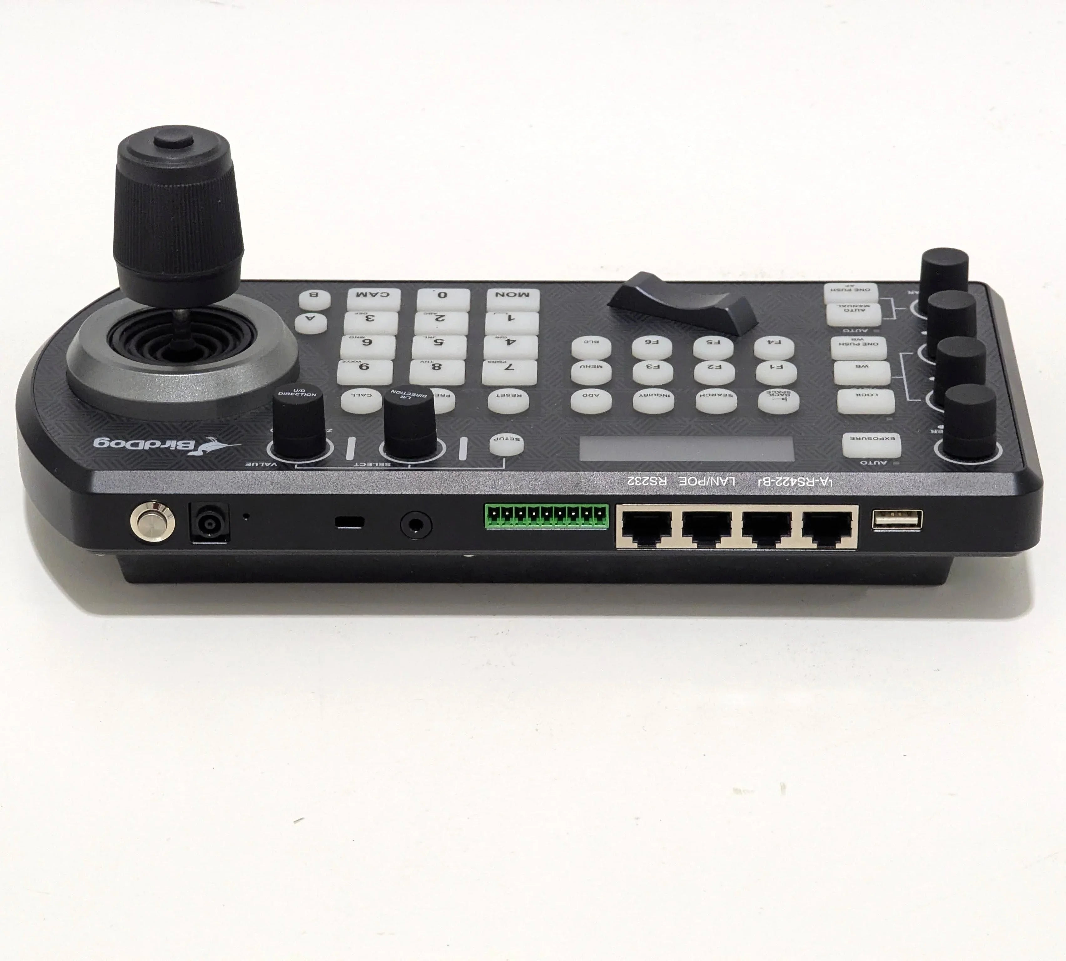 * DEMO * BirdDog Eyes P200 1080p Full NDI PTZ Camera (White) with PTZ Keyboard at PROCAM | procam.com