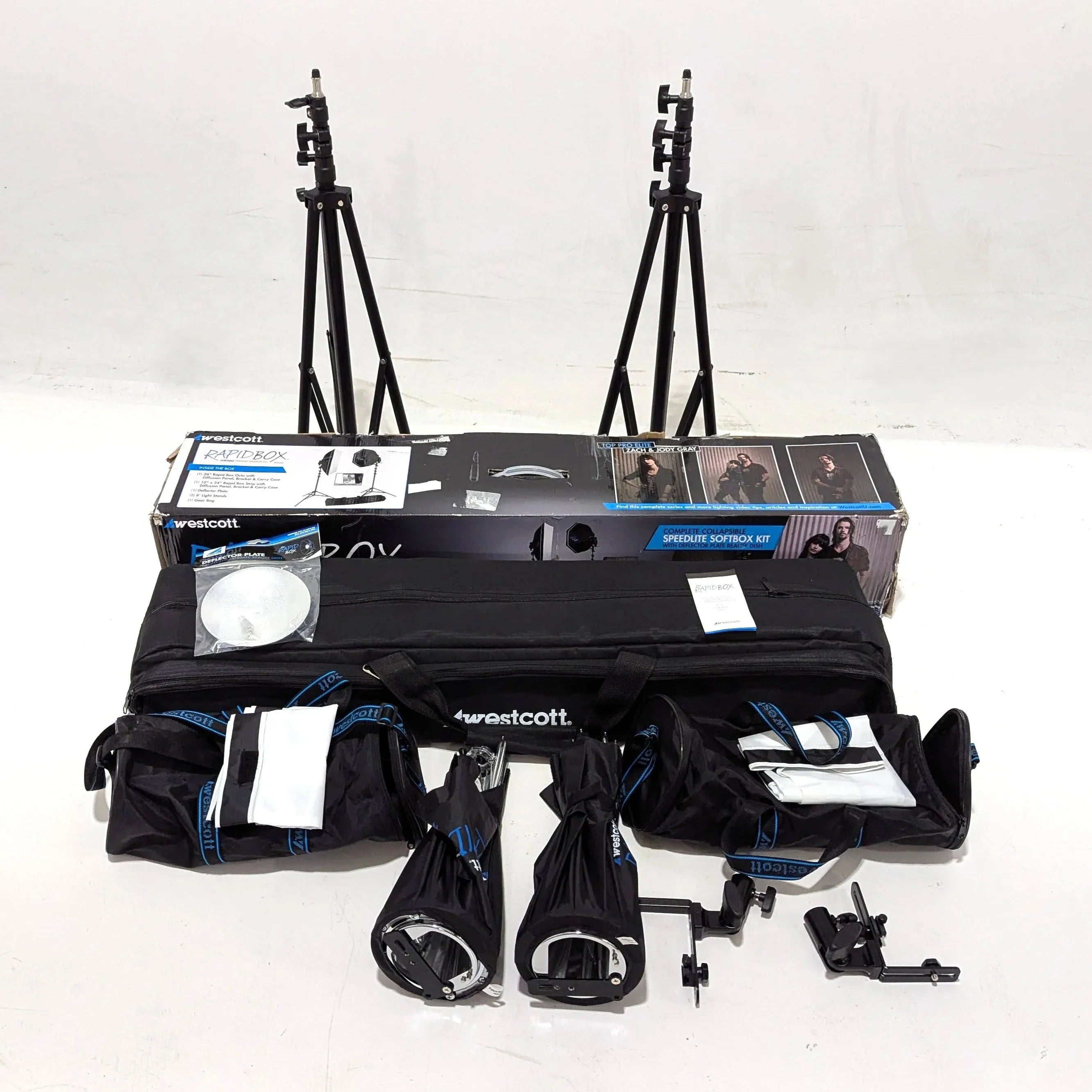 * OPEN BOX EXCELLENT * Westcott Rapid Box 2-Light Speedlite Kit at PROCAM | procam.com