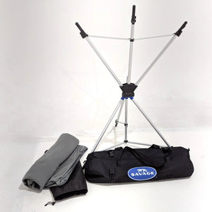 * OPEN BOX GOOD * Savage Backdrop Travel Kit (Gray, 5 x 7') at PROCAM | procam.com
