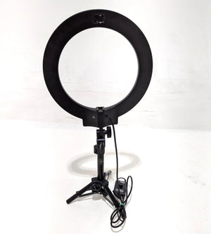* DEMO * Savage 12" Bi-Color RGB Tabletop Ring Light with Stand at PROCAM | procam.com