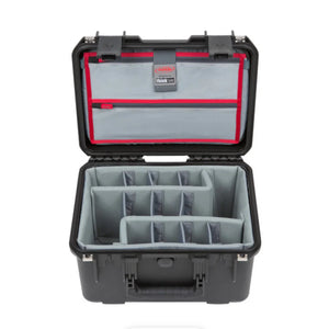 SKB iSeries 1510-9 Waterproof Utility Case with Foam Dividers and Lid Organizer (Black) at PROCAM | procam.com