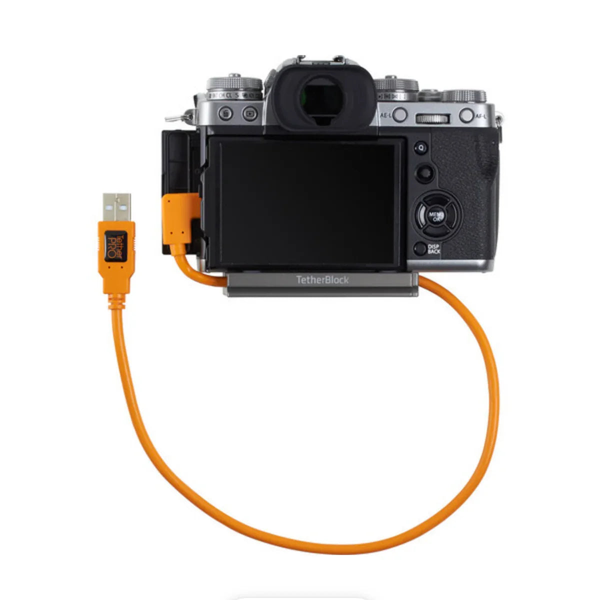 Tether Tools 20" TetherPro USB 3.0 Type-A to C Right Angle Adapter Cable (High-Visibilty Orange) at PROCAM | procam.com