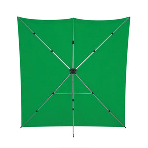 Westcott X-Drop Pro Fabric Backdrop Kit (Chroma-Key Green Screen, 8 x 8') at PROCAM | procam.com