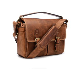ONA Prince Street Leather Camera Messenger Bag (Antique Cognac) at PROCAM | procam.com