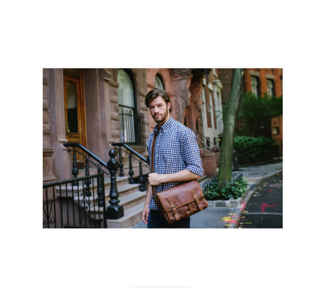 ONA Prince Street Leather Camera Messenger Bag (Antique Cognac) at PROCAM | procam.com