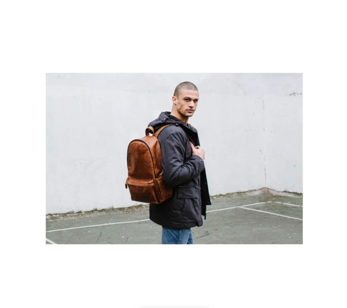 ONA Clifton Leather Camera and Everyday Backpack (Antique Cognac) at PROCAM | procam.com