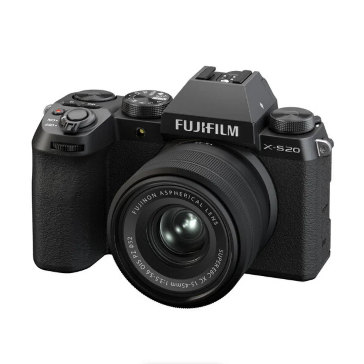 FUJIFILM X-S20 Mirrorless Camera with 15-45mm Lens (Black) at