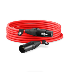 RODE XLR Male to Female Cable - 19.7' (Red) at PROCAM | procam.com