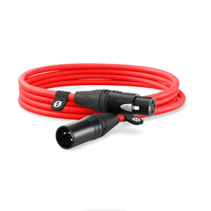 RODE XLR Male to Female Cable - 9.8' (Red) at PROCAM | procam.com