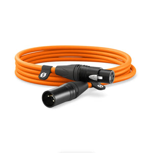 RODE XLR Male to Female Cable - 9.8' (Orange) at PROCAM | procam.com