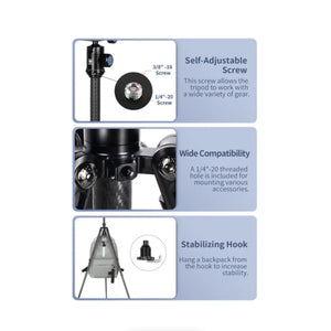 Sirui AT-125+B-00K Carbon Fiber Traveler Tripod with B-00K Ball Head at PROCAM | procam.com