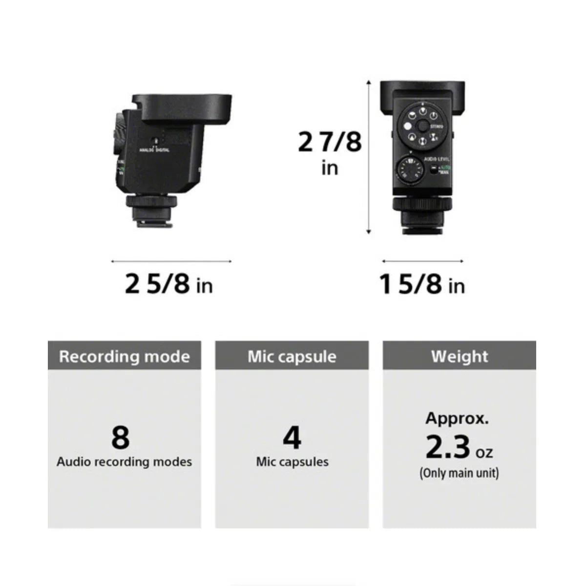 Sony ECM-M1 Compact Camera-Mount Digital Shotgun Microphone at PROCAM | procam.com