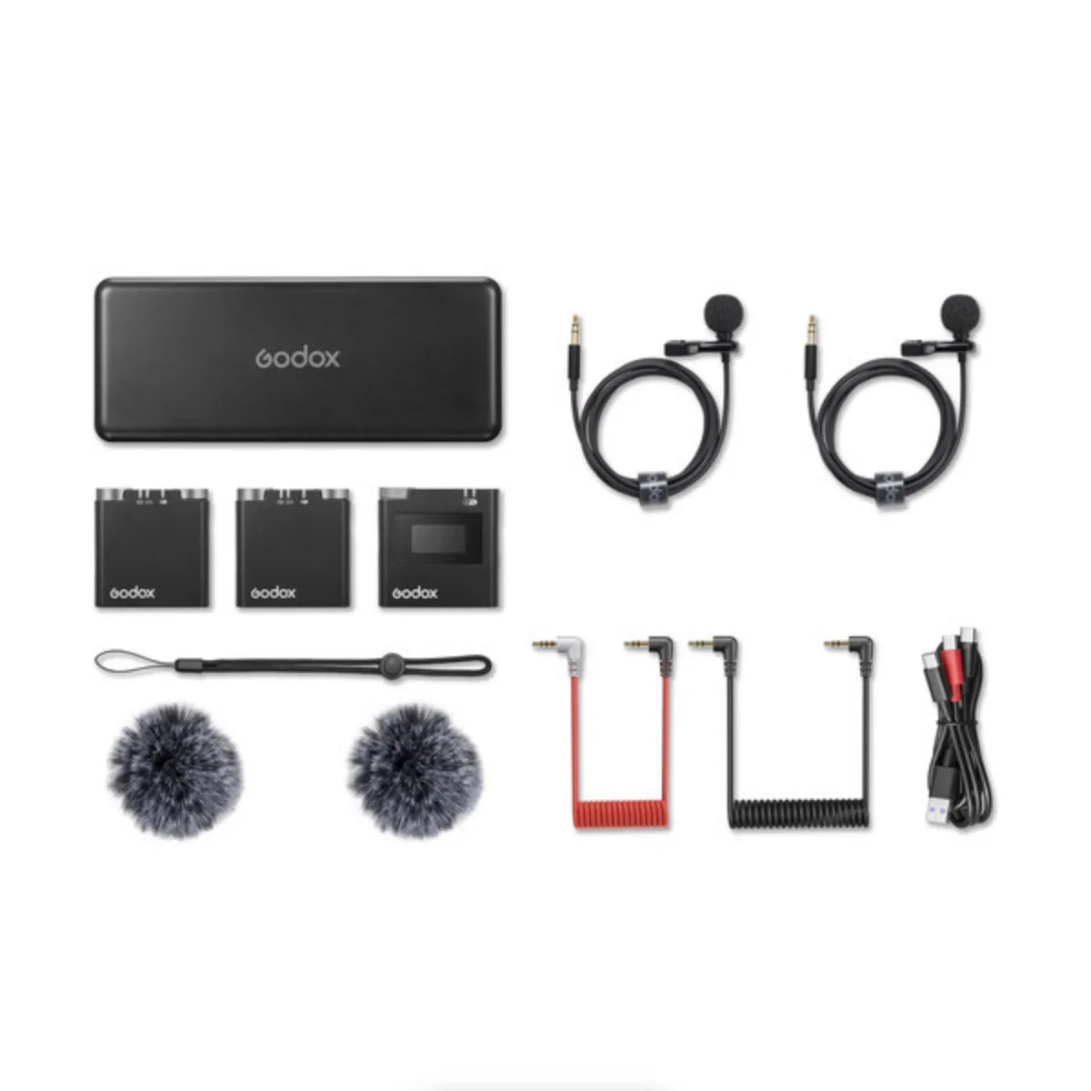 Godox Virso M2 2-Person Wireless Microphone System for Cameras and Smartphones (2.4 GHz) at PROCAM | procam.com