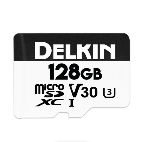 Delkin Devices Hyperspeed UHS-I U3 SDXC Memory Card with SD Adapter - 128GB