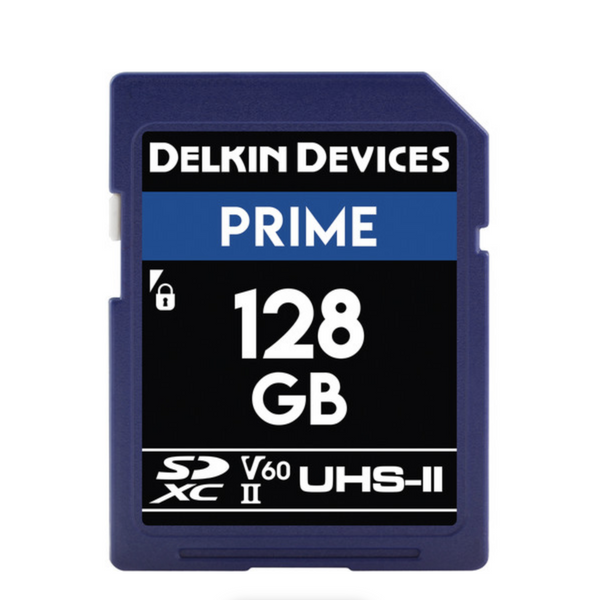 Delkin Devices Prime UHS-II V60 SDXC Memory Card - 128GB