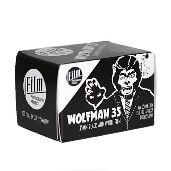 Film Photography Project WOLFMAN 100 B&W Negative Film (35mm Roll Film, 24 Exposures)