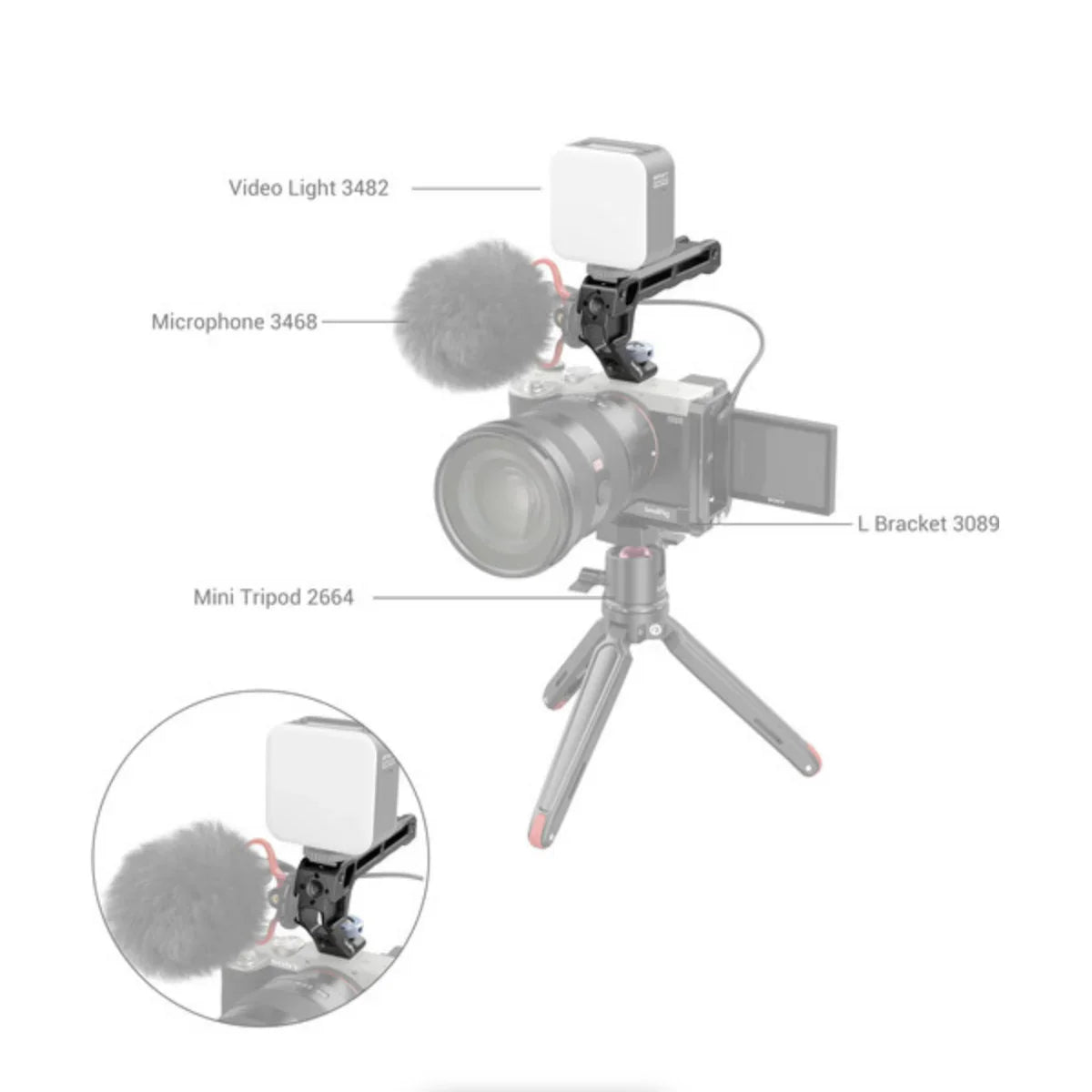 SmallRig Top Handle with Shoe Mount (Lite) at PROCAM | procam.com