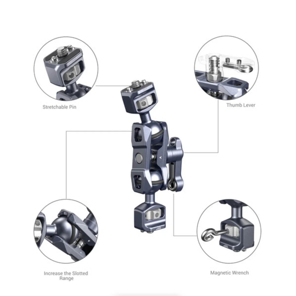 SmallRig Magic Arm with Dual Ball Heads (1/4"-20 Screws) at PROCAM | procam.com