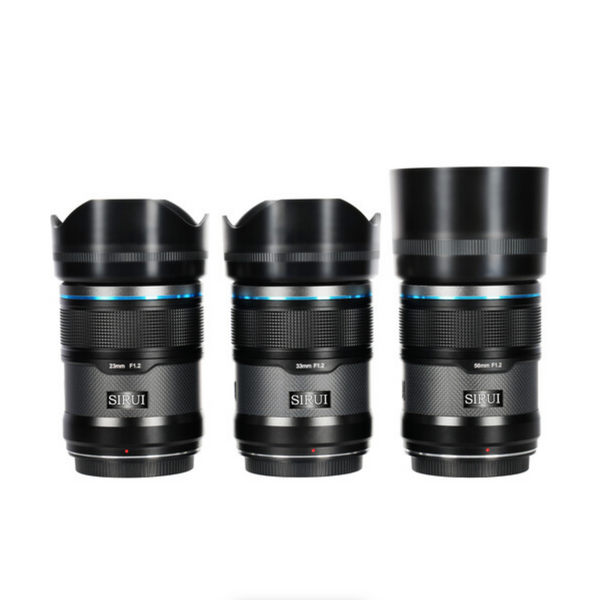 Sirui Sniper f/1.2 Autofocus 3-Lens Kit (Sony E, Black)