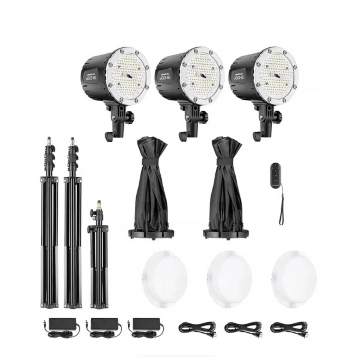 Westcott U60-B Bi-Color 3-Light LED Monolight Kit with 22" Octabox (3-Light Kit) at PROCAM | procam.com