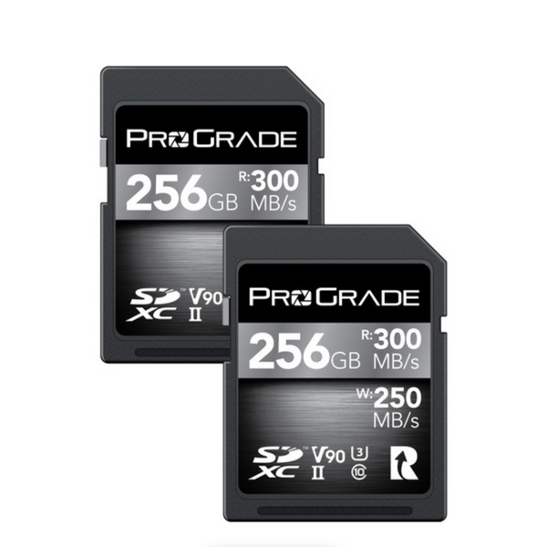ProGrade Digital SDXC UHS-II V90 Cobalt Memory Card - 256GB (2-Pack)