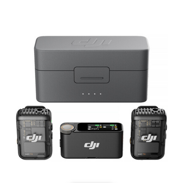 DJI Mic 2 (2 TX + 1 RX + Charging Case) Wireless 2-Person Microphone System/Recorder (2.4 GHz)