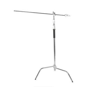 Sirui C-Stand Kit with Boom Arm, Casters and Sandbag (Chrome) - 10.5' at PROCAM | procam.com